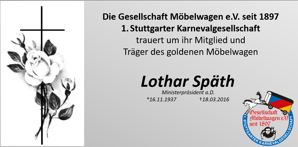 Kondolenz Lothar Späth